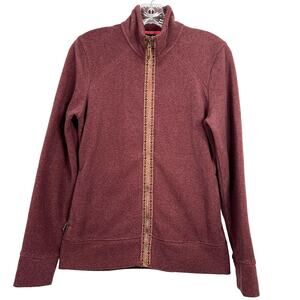 Sherpa Women Adventure Gear Rolpa Jacket Full-Zipper Long Sleeves Sweater Size S